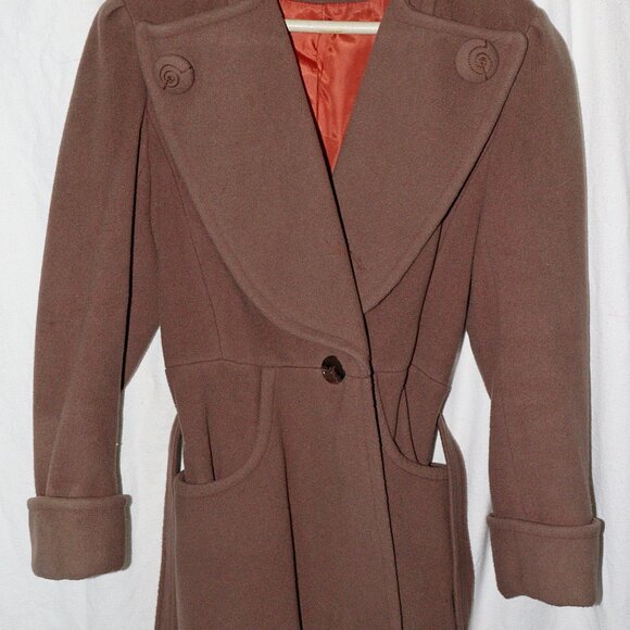 Vintage 40's Bonwit teller wool coat - Picture 1 of 8